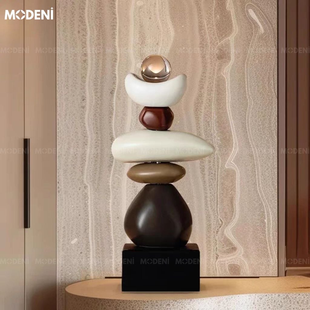 Tượng Balance Nghệ Thuật Hiện Đại – Biểu Tượng Nền Tảng Thành Công – Decor Bàn Làm Việc & Không Gian Thiết Kế Tối Giản