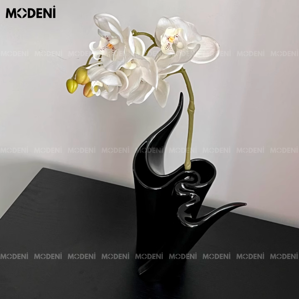 Bình Hoa Sứ Echo Nghệ Thuật HIện Đại Cao Cấp