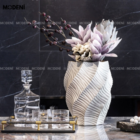 Bình hoa gốm sứ Lumia cao cấp nghệ thuật hiện đại