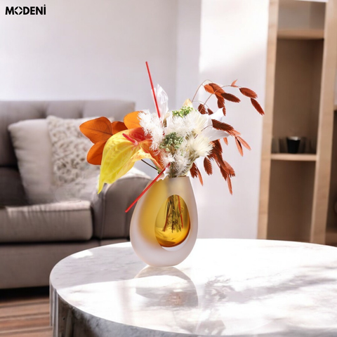 Decor hiện đại với bình hoa thủy tinh cao cấp Emma 11x13cm