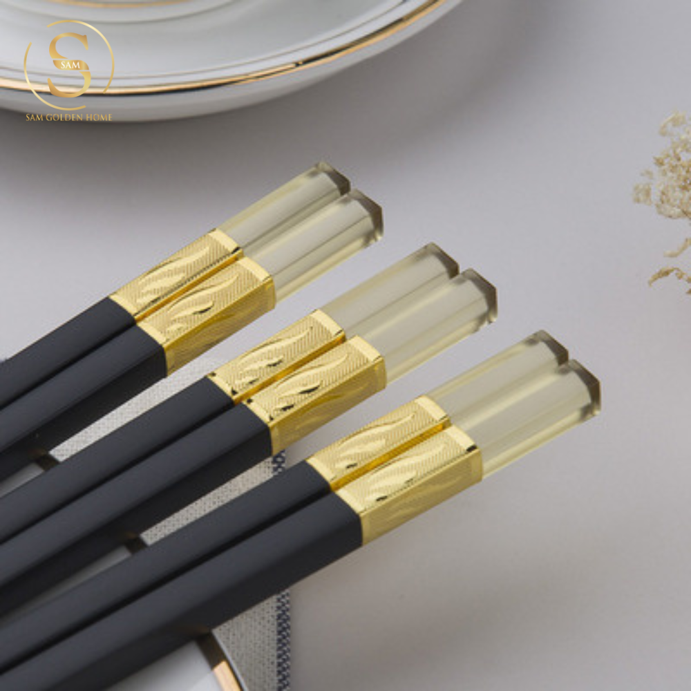 Set Đũa Amber Black Cao Cấp Sang Trọng