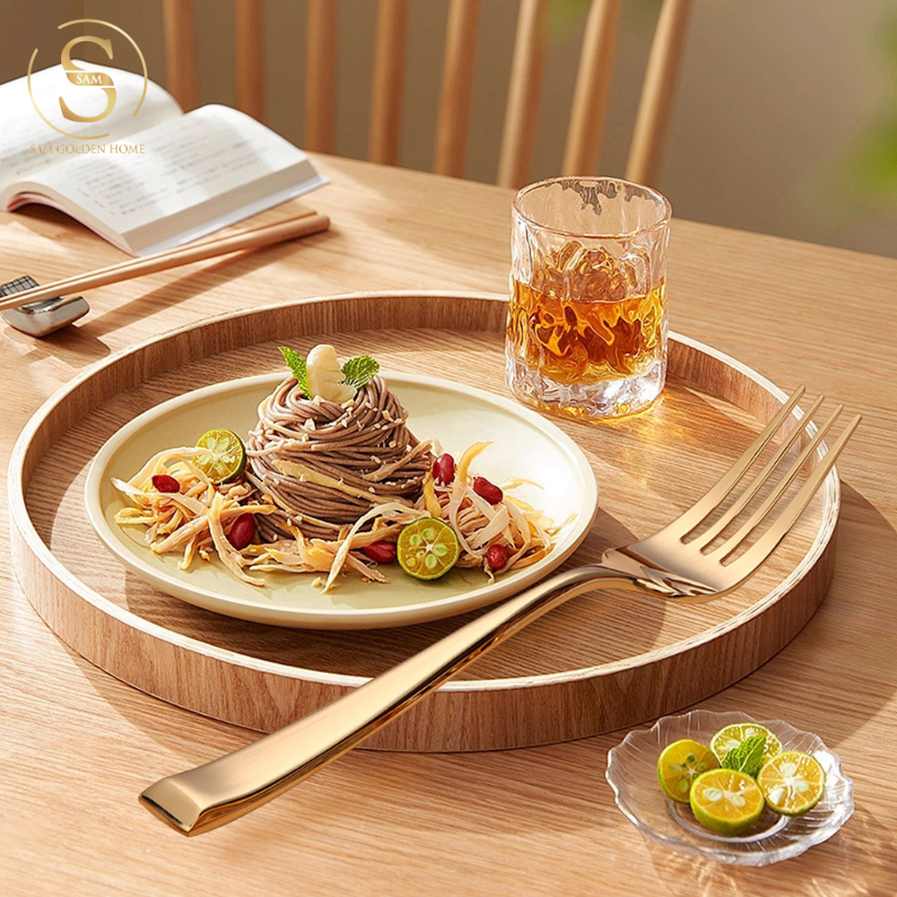 Dao Muỗng Nĩa Trier Vàng Gold Cao Cấp Sang Trọng (LẺ)