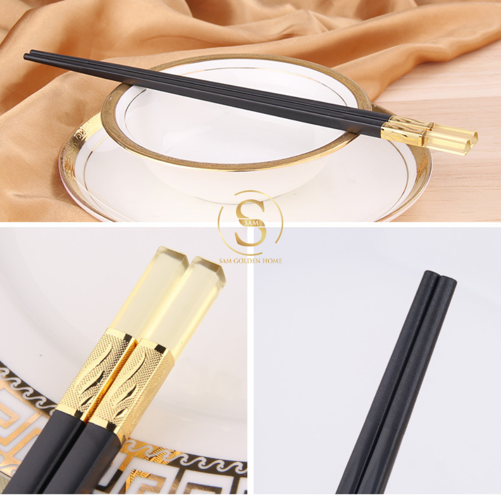 Set Đũa Amber Black Cao Cấp Sang Trọng