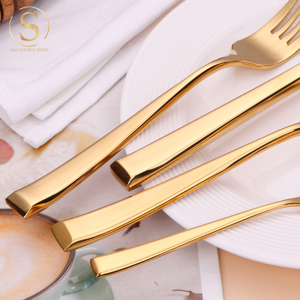 Dao Muỗng Nĩa Trier Vàng Gold Cao Cấp Sang Trọng (LẺ)