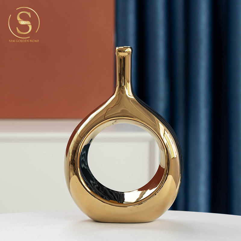 Set 2 Bình Hoa Gốm Sứ Flamingo