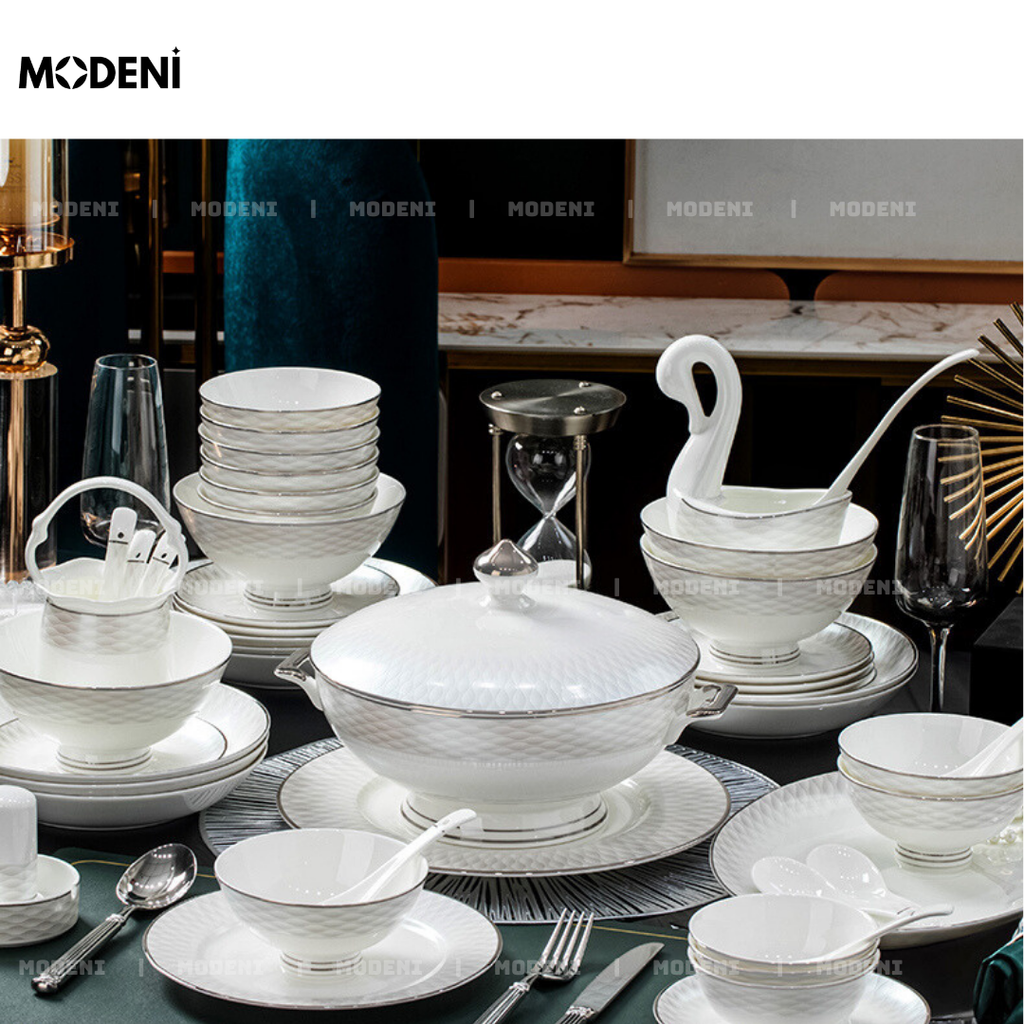 Bộ Chén Đĩa Pristine Phong Cách Cao Cấp Sang Trọng