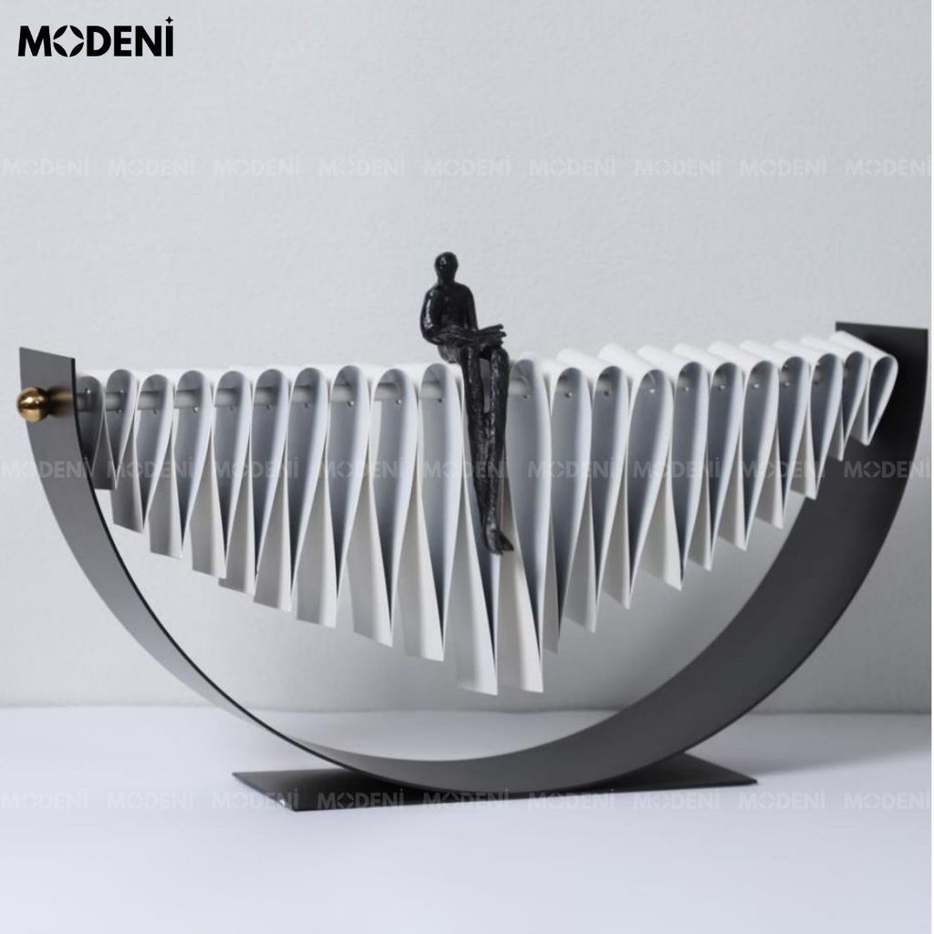 Tượng Nhân Vật Nghệ Thuật Human – Tượng Decor Hiện Đại Trừu Tượng – Thiết Kế Độc Đáo Truyền Cảm Hứng Cho Kệ Sách, Bàn Làm Việc