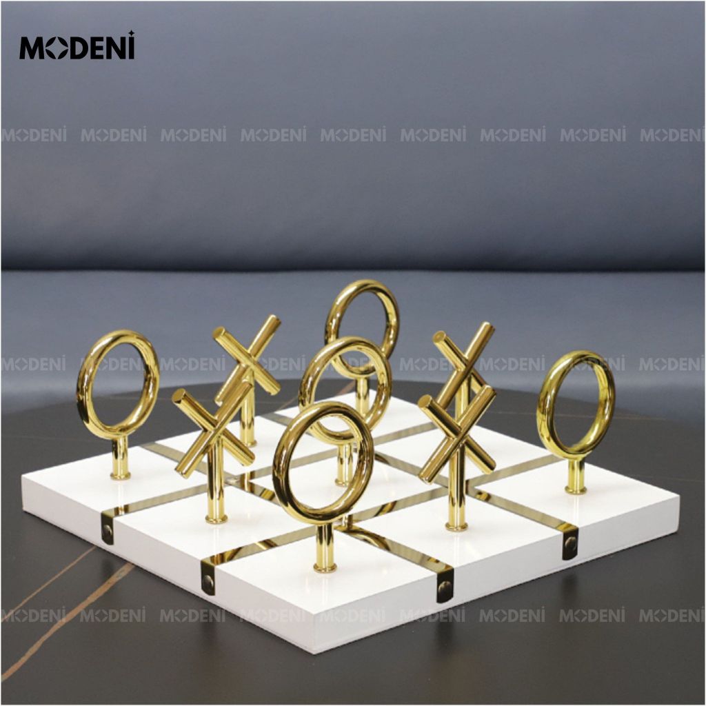 Bàn Cờ Caro Cao Cấp Sang Trọng Màu Trắng – Nước Đi Đẳng Cấp – Món Quà Độc Đáo Decor Lý Tưởng