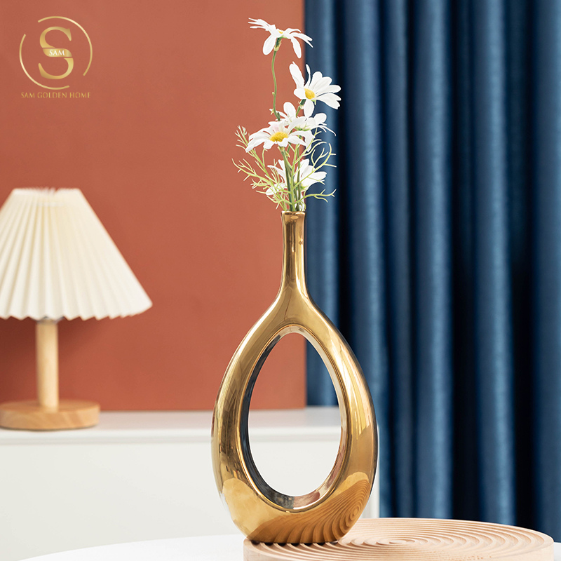 Set 2 Bình Hoa Gốm Sứ Flamingo
