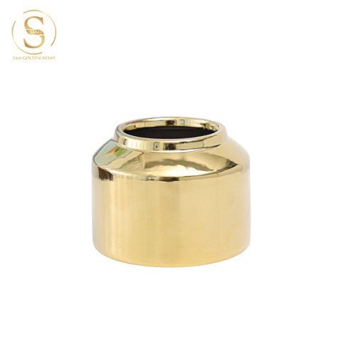  Bình Hoa Gốm Sứ Mạ Vàng Celine Nhỏ 