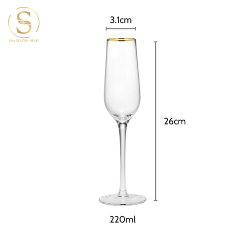  Ly Uống Rượu Sâm Panh Puri Glute Cao Cấp Sang Trọng 