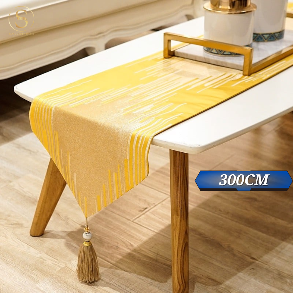 Khăn Bàn Table Runner Moony Cao Cấp Đuôi Nhọn Sang Trọng