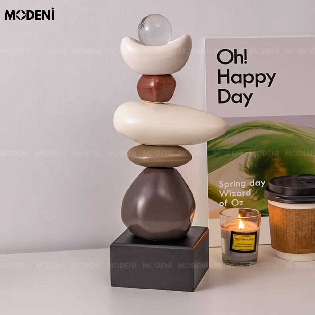 Tượng Balance Nghệ Thuật Hiện Đại – Biểu Tượng Nền Tảng Thành Công – Decor Bàn Làm Việc & Không Gian Thiết Kế Tối Giản