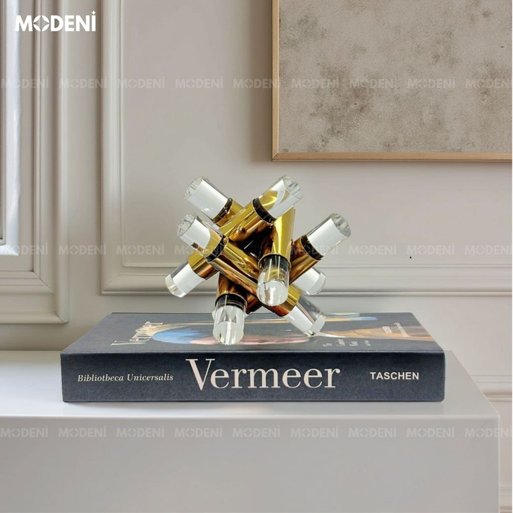 Tượng Polaris Nghệ Thuật Hiện Đại – Quỹ Đạo Pha Lê Trừu Tượng – Decor Bàn Làm Việc & Không Gian Thiết Kế