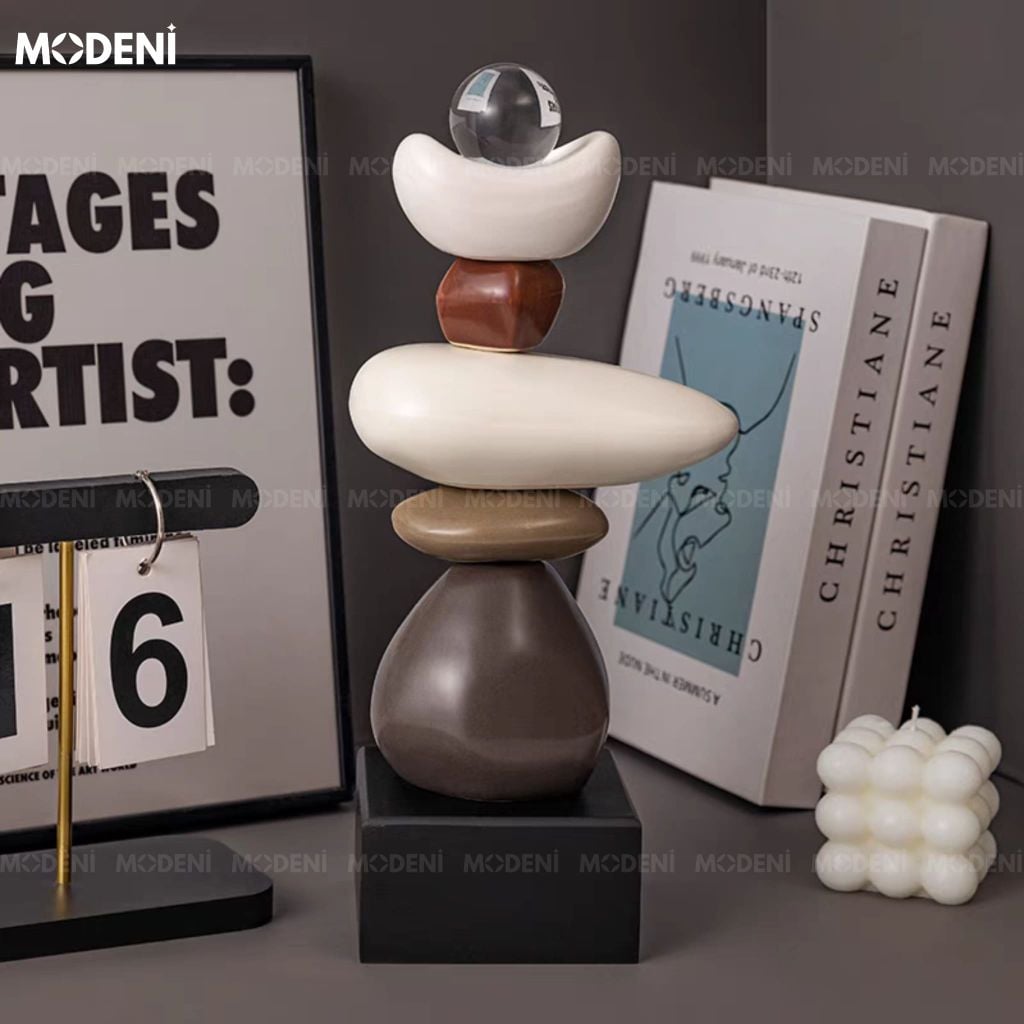 Tượng Balance Nghệ Thuật Hiện Đại – Biểu Tượng Nền Tảng Thành Công – Decor Bàn Làm Việc & Không Gian Thiết Kế Tối Giản