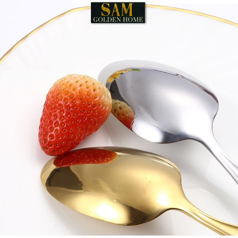 Bộ Dao Muỗng Nĩa Golden Cutlery Inox Cao Cấp Sang Trọng