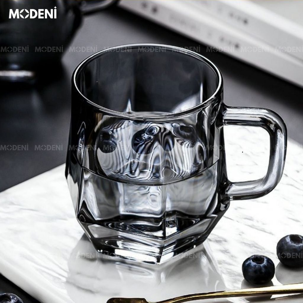 Elemi Màu Đen – Bộ Bình Ly Thủy Tinh Cao Cấp Phối Hợp Kim – 1 Bình 6 Ly Kèm Giá Đỡ Sang Trọng Cho Bàn Tiếp Khách hoặc Quà Tặng Biệt Thự