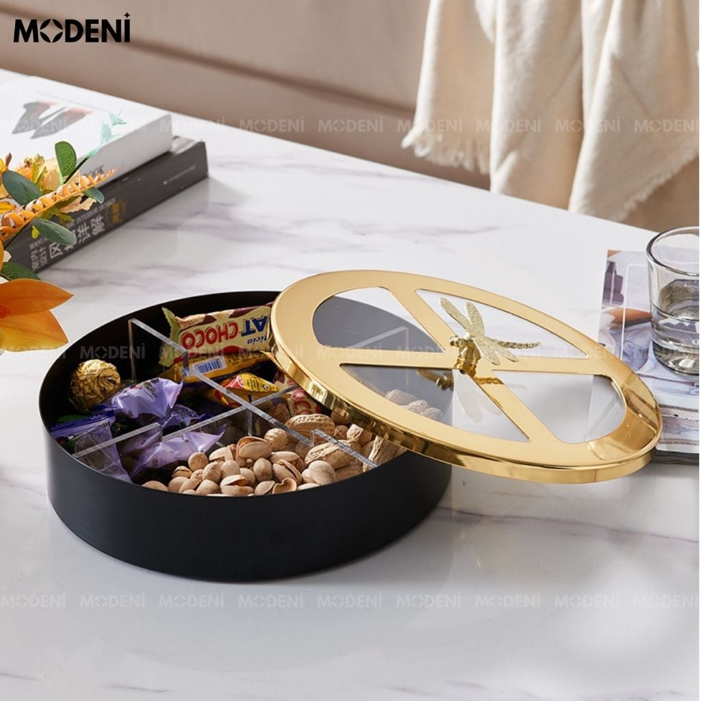 Khay Mứt Tết BlackGold Glory Cao Cấp Sang Trọng