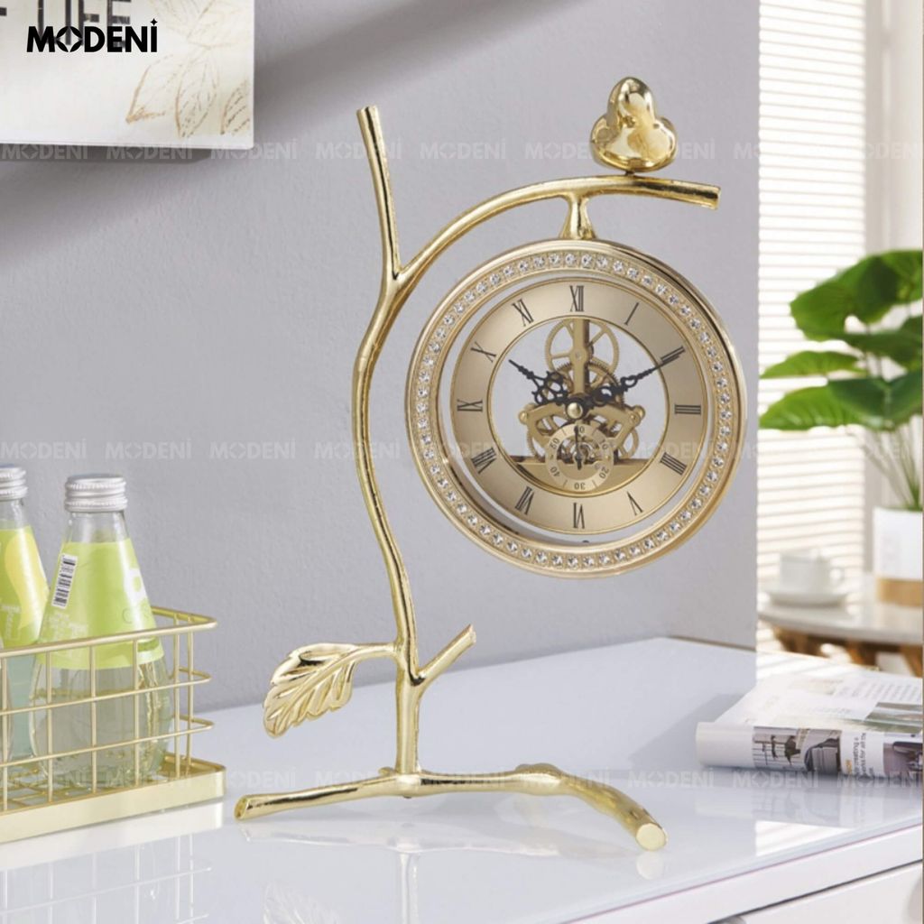 Đồng Hồ Nhánh Cây Chim Khuyên Vàng Gold Cao Cấp Sang Trọng