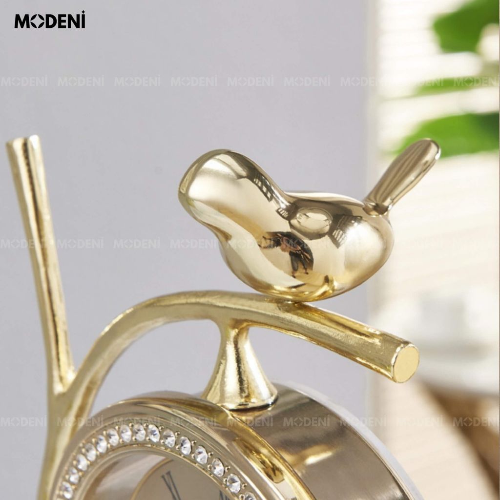 Đồng Hồ Nhánh Cây Chim Khuyên Vàng Gold Cao Cấp Sang Trọng