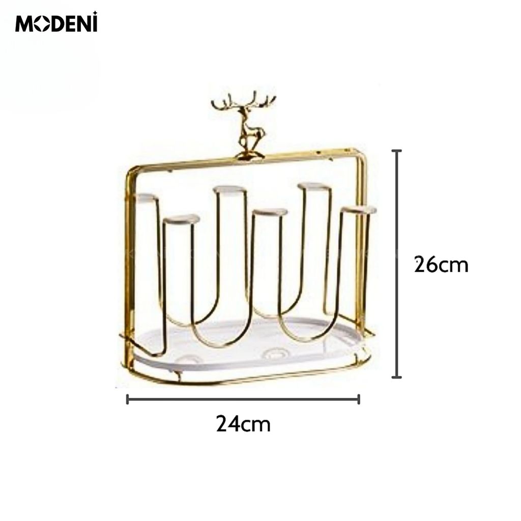 Elemi Màu Đen – Bộ Bình Ly Thủy Tinh Cao Cấp Phối Hợp Kim – 1 Bình 6 Ly Kèm Giá Đỡ Sang Trọng Cho Bàn Tiếp Khách hoặc Quà Tặng Biệt Thự
