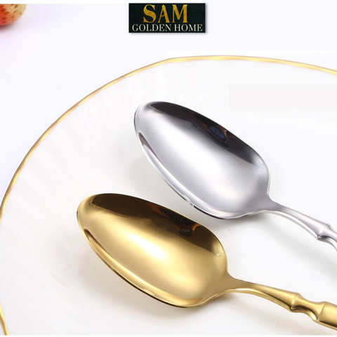 Bộ Dao Muỗng Nĩa Golden Cutlery Inox Cao Cấp Sang Trọng