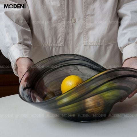 Tô trái cây thủy tinh Calista thiết kế oval bo cong độc đáo hiện đại