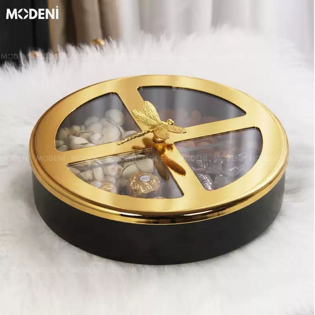 Khay Mứt Tết BlackGold Glory Cao Cấp Sang Trọng