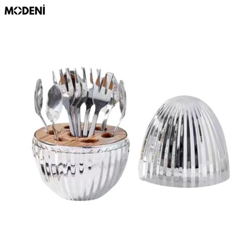  Bộ Đựng Muỗng Nĩa Sienna Silver Sang Trọng Cao Cấp 