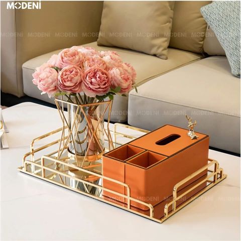 Khay Jade là điểm nhấn lý tưởng cho setup bàn sofa, bàn console hoặc bàn makeup