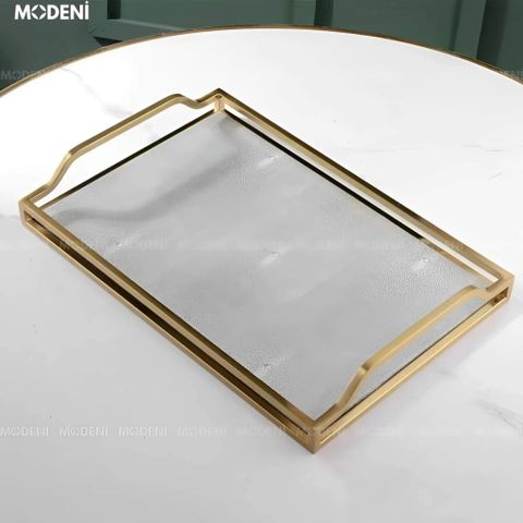 Khay decor Delilah dùng làm khay trà, khay nến, hoặc đựng đồ trang trí nghệ thuật