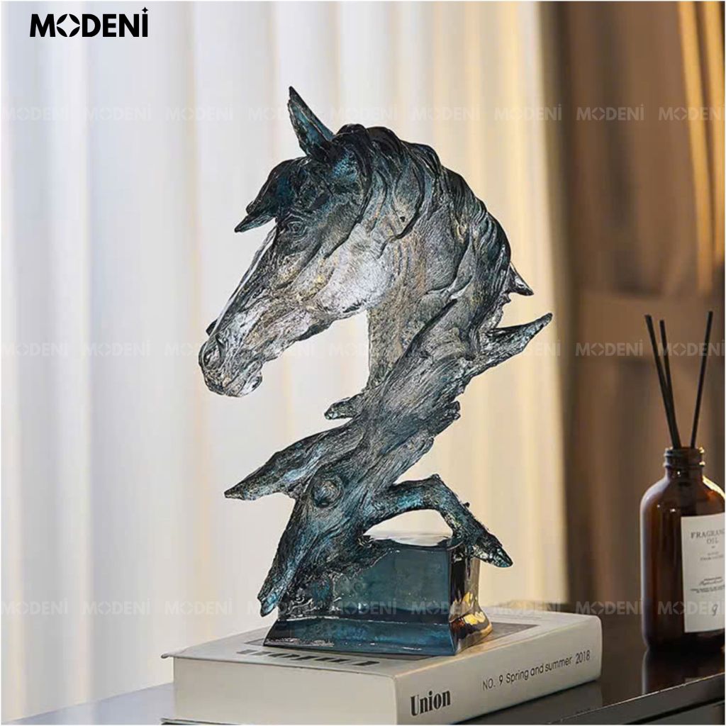 Tượng Ngựa Trang Trí Acacia Cao Cấp – Tượng Decor Đầu Ngựa Nghệ Thuật – Món Quà Tân Gia Lý Tưởng