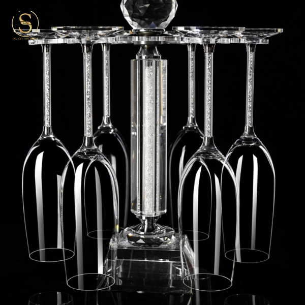 Set 2 Ly Uống Rượu Sâm Panh Portobello Glute Cao Cấp Sang Trọng - Silver