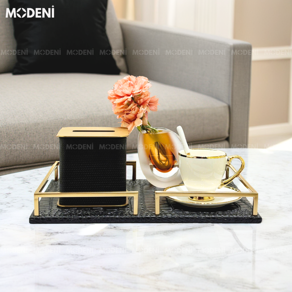 Hộp Khăn Giấy Da Keris Vuông Cao – Hộp Đựng Khăn Da Cao Cấp – Thiết Kế Tối Giản Mặt Kim Loại – Kích Thước 13x13x13cm – Phù Hợp Decor Văn Phòng, Bàn Làm Việc, Khách Sạn
