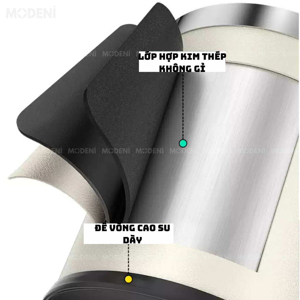 Thùng Rác Có Nắp Denis Họa Tiết Hoa – Thùng Rác Da Cao Cấp Decor Sang Trọng – Dung Tích 14L, Phù Hợp Phòng Khách, Văn Phòng