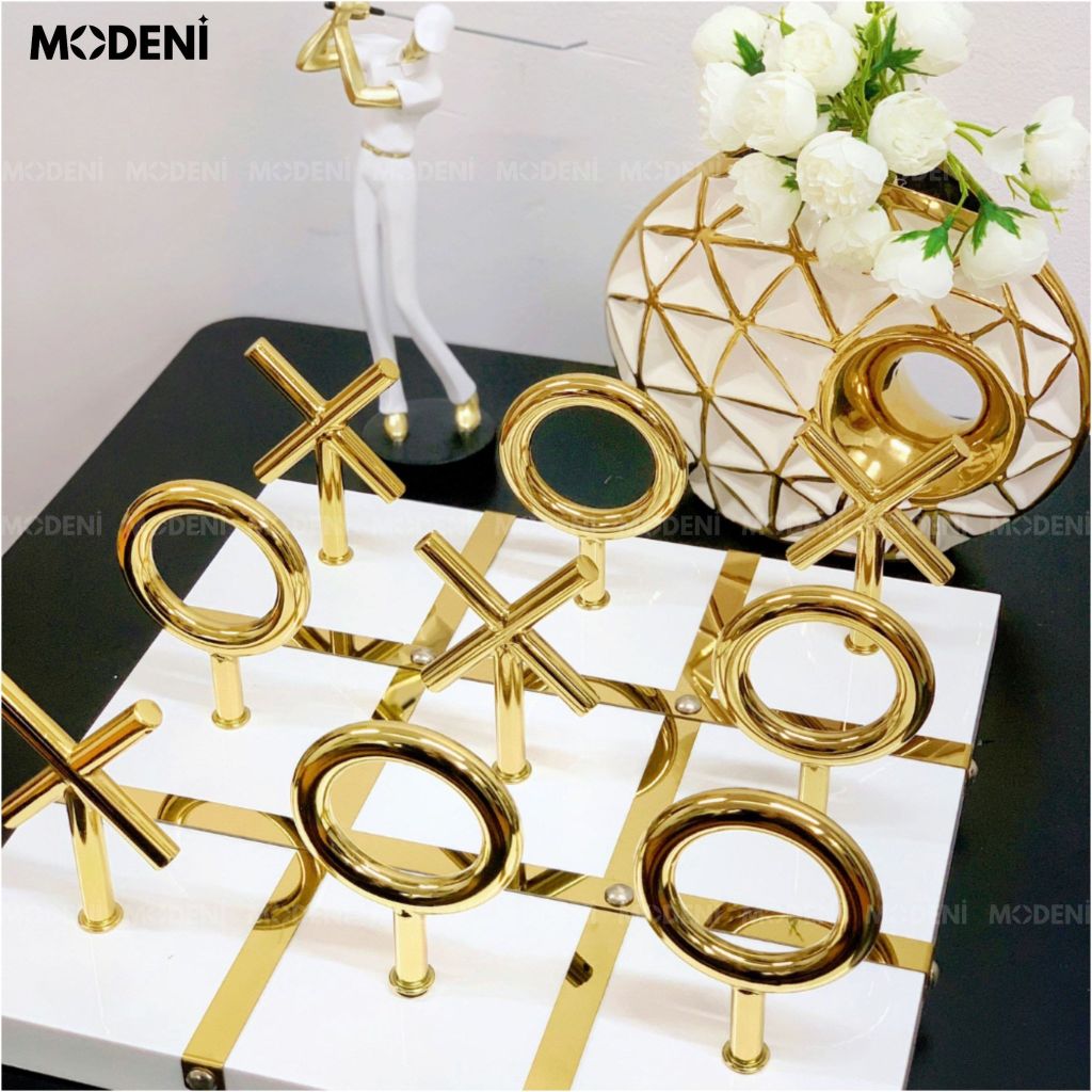 Bàn Cờ Caro Cao Cấp Sang Trọng Màu Trắng – Nước Đi Đẳng Cấp – Món Quà Độc Đáo Decor Lý Tưởng