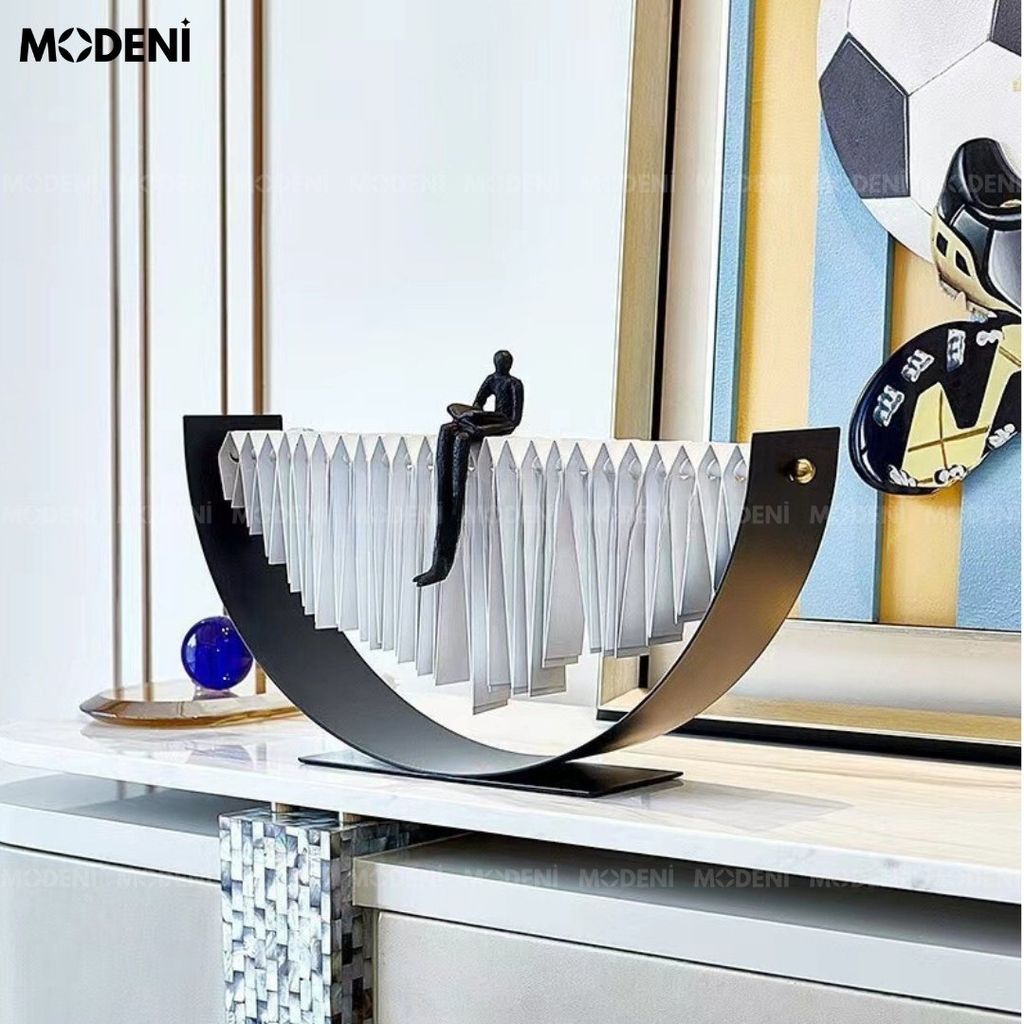 Tượng Nhân Vật Nghệ Thuật Human – Tượng Decor Hiện Đại Trừu Tượng – Thiết Kế Độc Đáo Truyền Cảm Hứng Cho Kệ Sách, Bàn Làm Việc