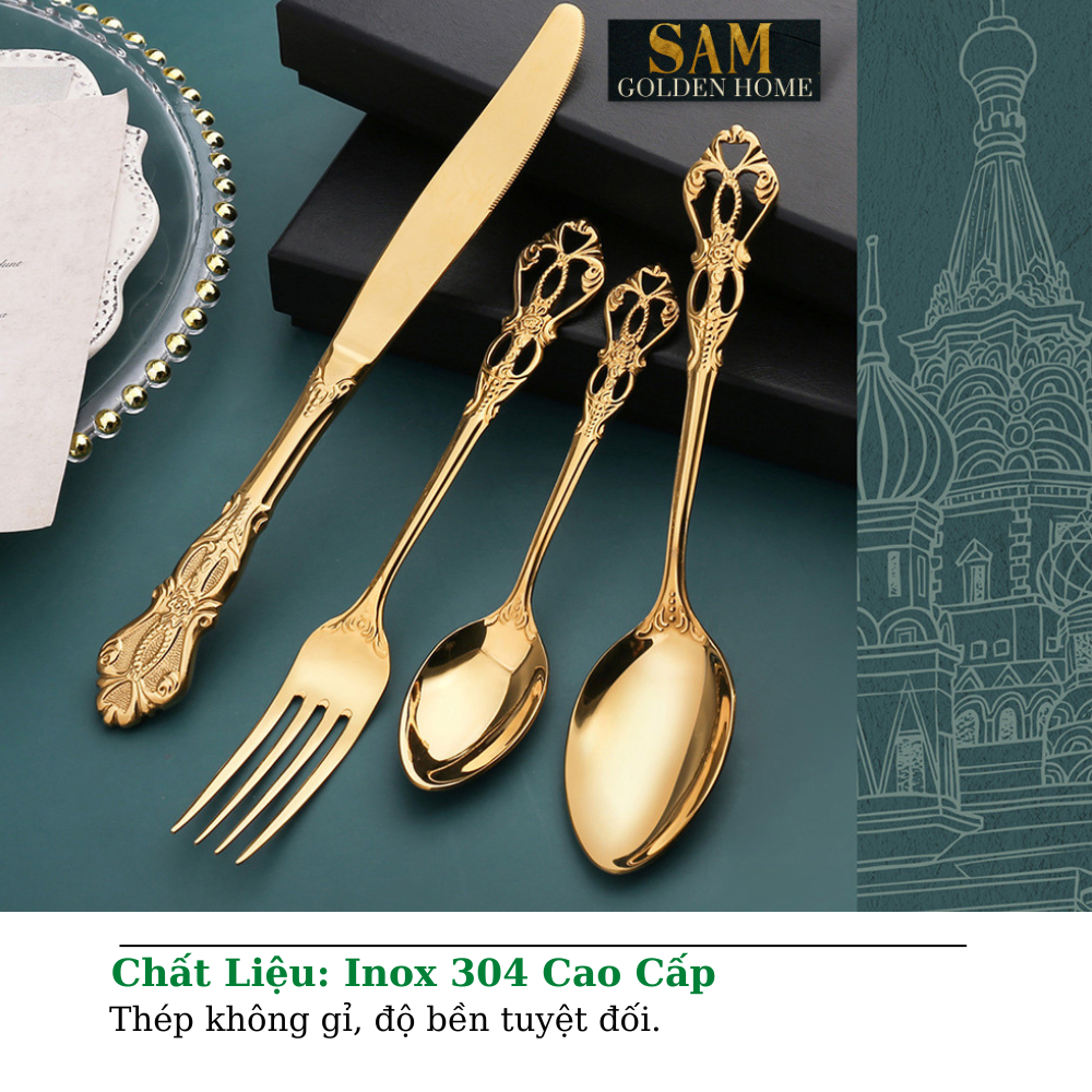 Dao Muỗng Nĩa Royal Silver Cao Cấp Sang Trọng Tân Cổ Điển (LẺ)