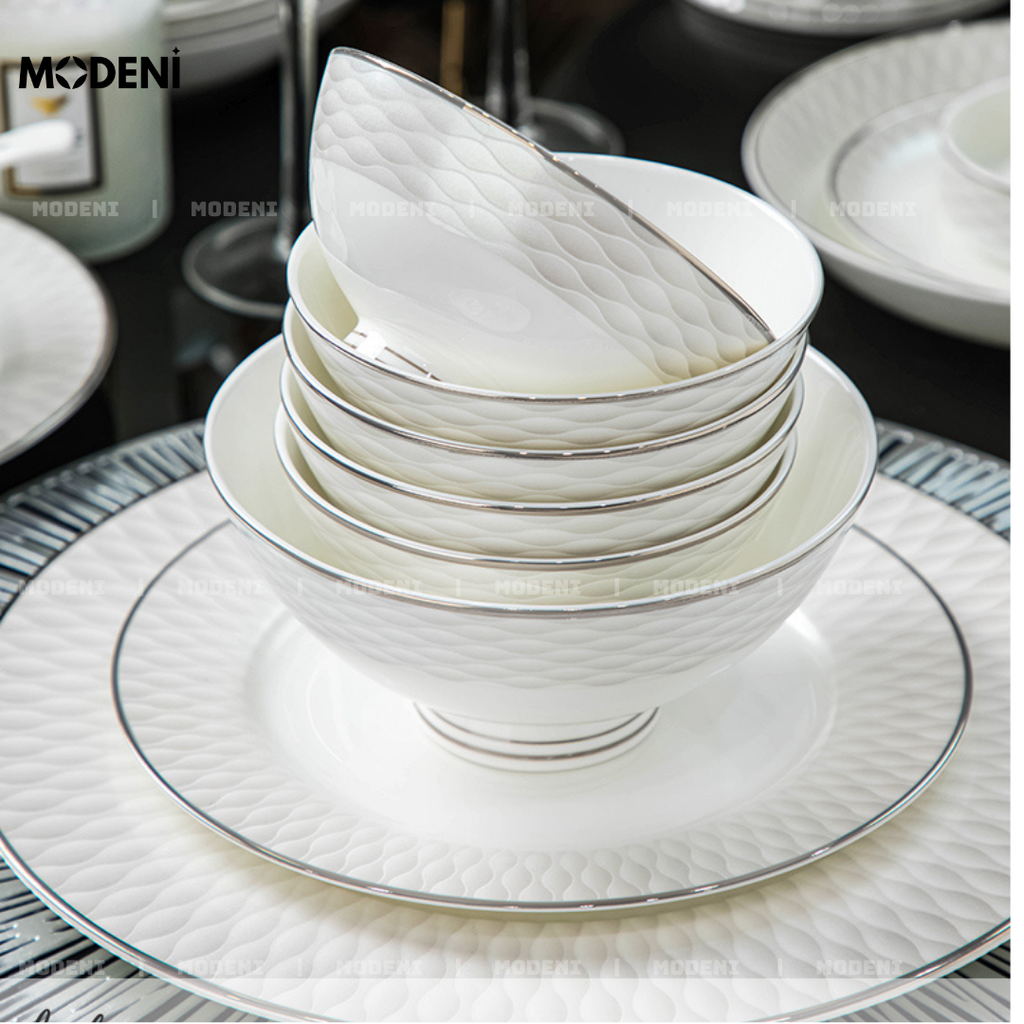 Bộ Chén Đĩa Pristine Phong Cách Cao Cấp Sang Trọng