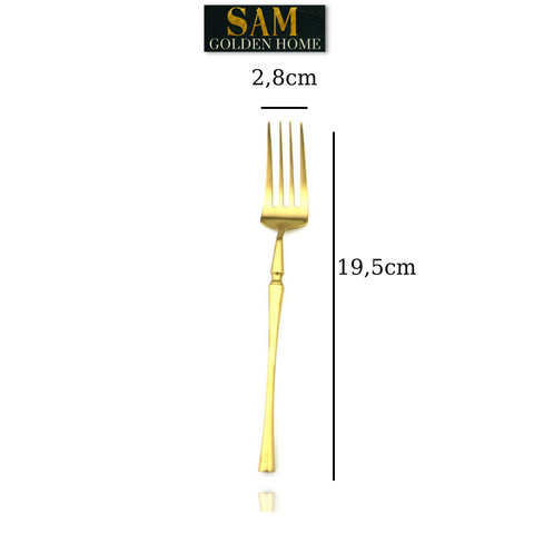 Bộ Dao Muỗng Nĩa Golden Cutlery Inox Cao Cấp Sang Trọng