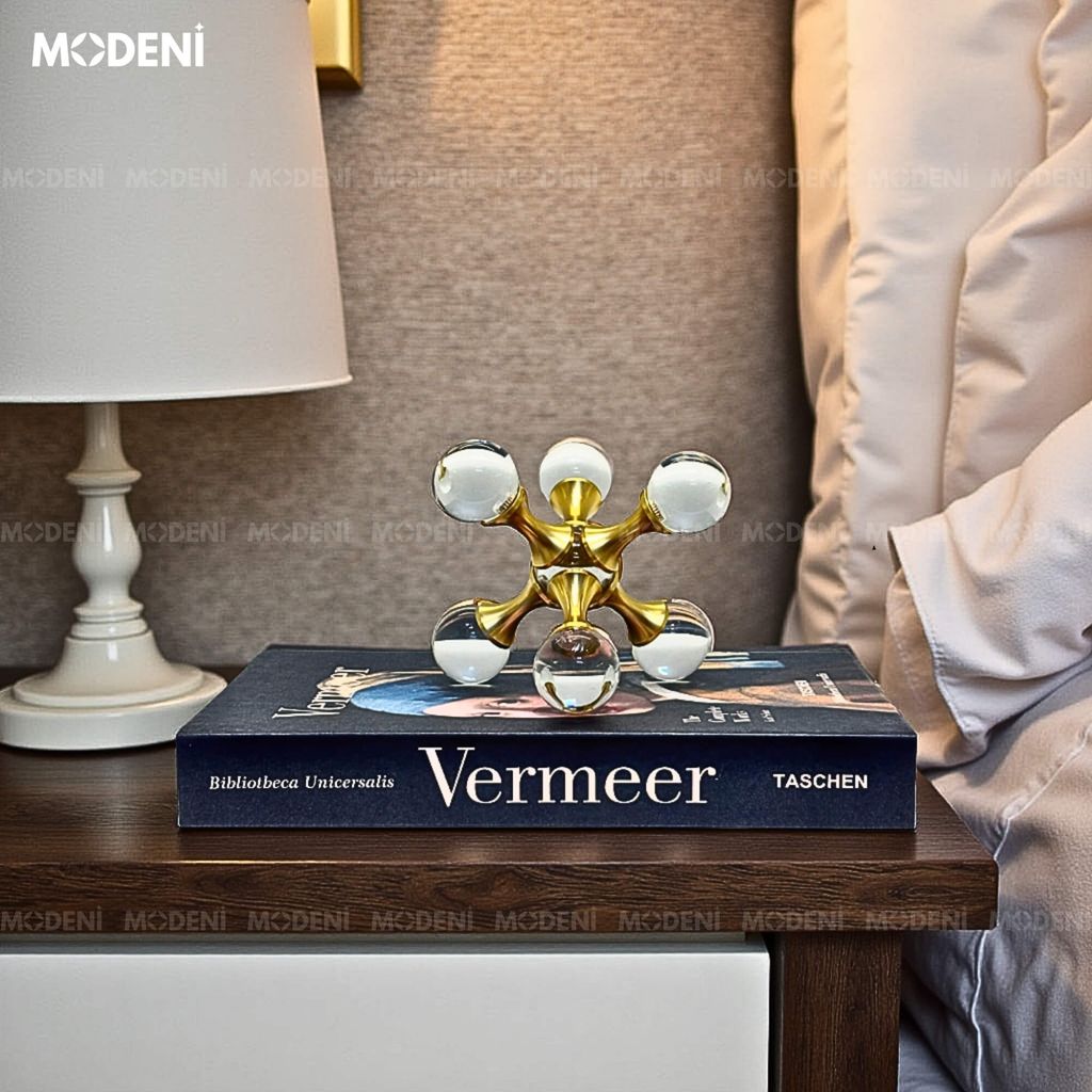 Tượng Atomix Nghệ Thuật Hiện Đại – Khối Xoay Trừu Tượng Cao Cấp – Decor Bàn Làm Việc & Văn Phòng Sáng Tạo