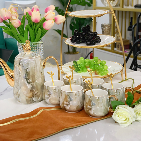  Bộ Ấm Trà Mirage Sam GoldenHome Cao Cấp Sang Trọng 