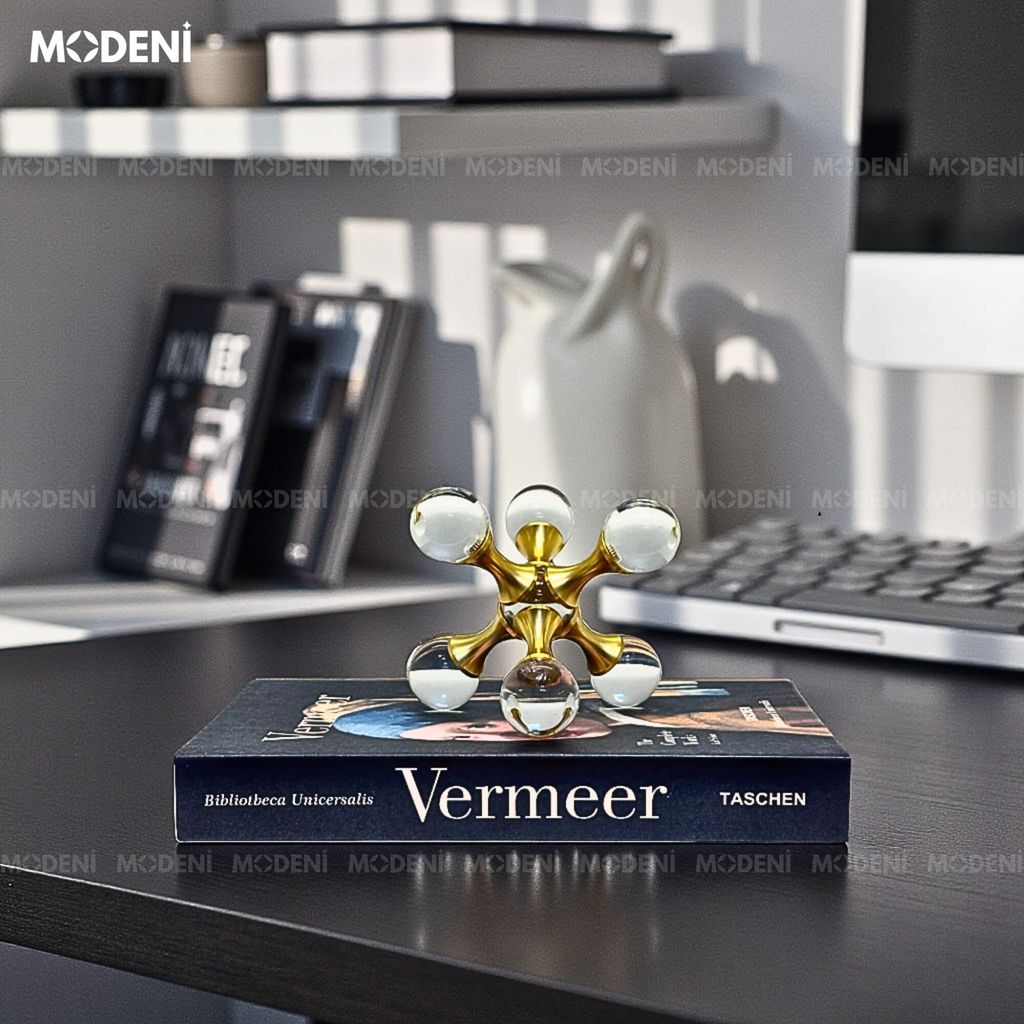 Tượng Atomix Nghệ Thuật Hiện Đại – Khối Xoay Trừu Tượng Cao Cấp – Decor Bàn Làm Việc & Văn Phòng Sáng Tạo