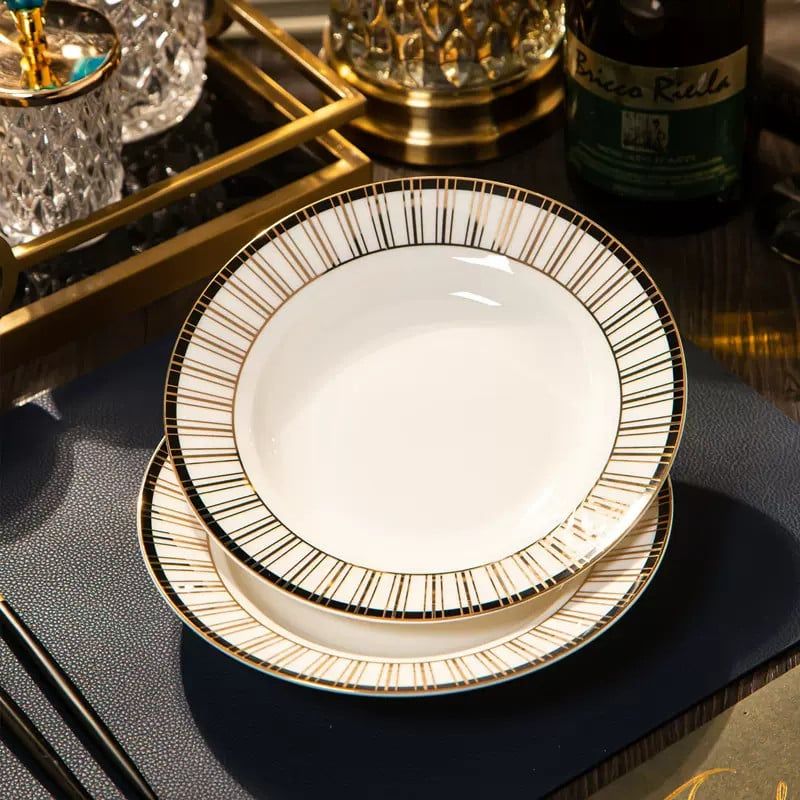 Tô Tròn 15.5 Segesta Sứ Xương Sang Trọng Phong Cách Bắc Âu