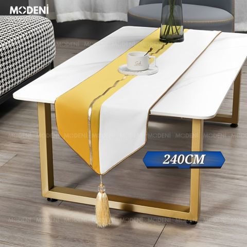 khăn table runner yellow renai phối ánh vàng tinh tế