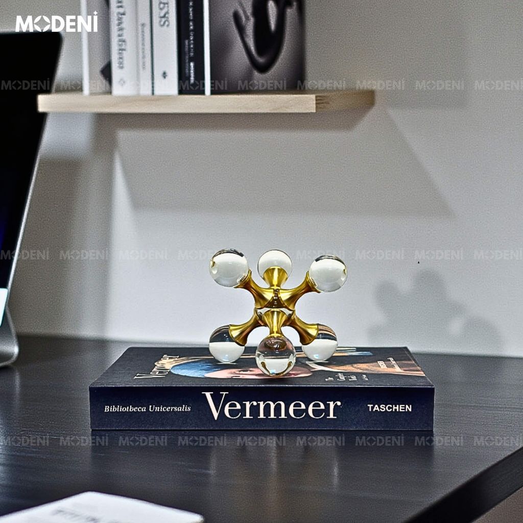 Tượng Atomix Nghệ Thuật Hiện Đại – Khối Xoay Trừu Tượng Cao Cấp – Decor Bàn Làm Việc & Văn Phòng Sáng Tạo