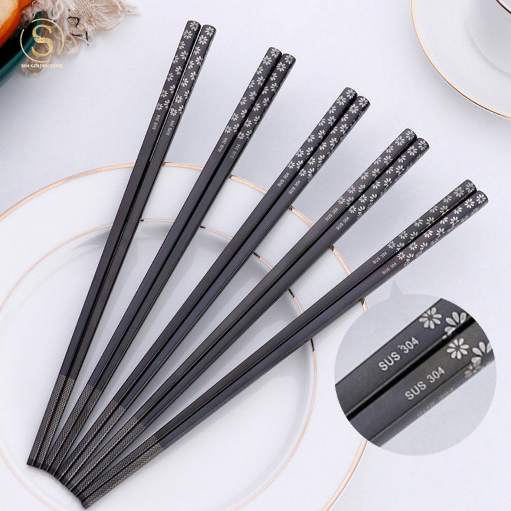 Set Đũa Silas Đen Hiện Đại Sang Trọng Phong Cách Bắc Âu