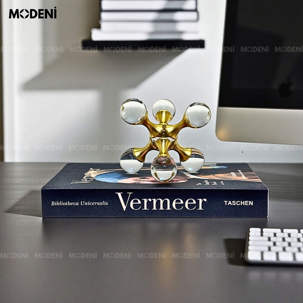 Tượng Atomix Nghệ Thuật Hiện Đại – Khối Xoay Trừu Tượng Cao Cấp – Decor Bàn Làm Việc & Văn Phòng Sáng Tạo