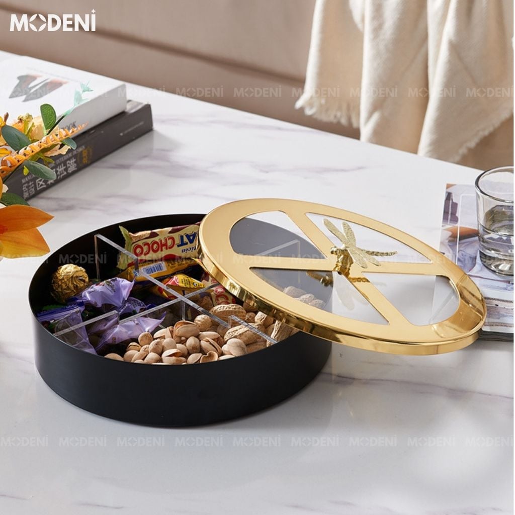 Khay Mứt Tết BlackGold Glory Cao Cấp Sang Trọng