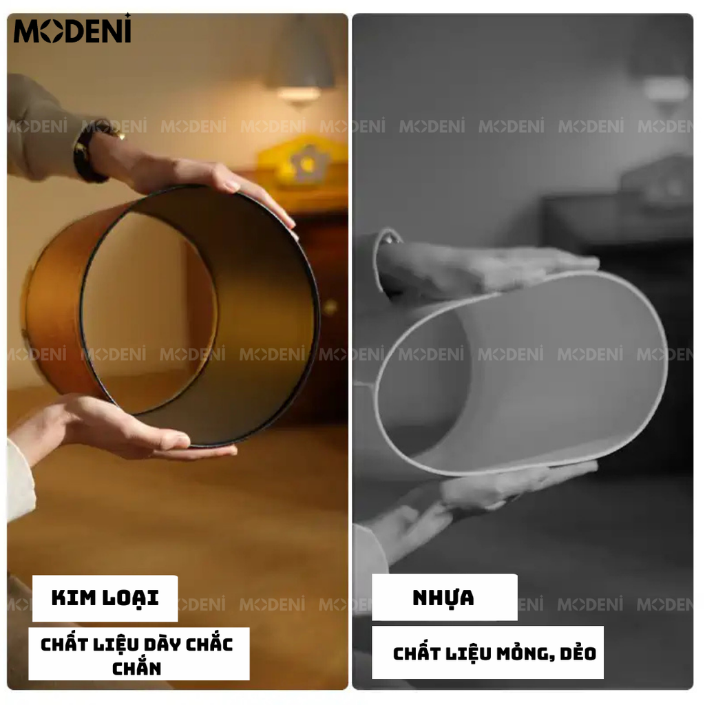 Thùng Rác Có Nắp Morgan – Thùng Rác Decor 14L – Họa Tiết Con Báo Trung Cổ – Phù Hợp Trang Trí Phòng Khách, Phòng Ngủ